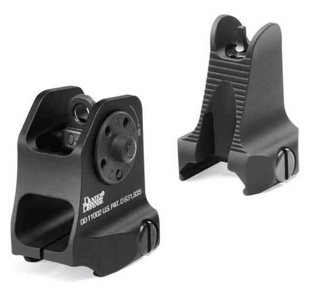 DANIEL DEFENSE FRONT/REAR SIGHT COMBO BLK